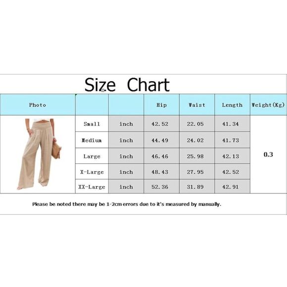 Blue and White Palazzo Pants with Floral Print - Picture 6 of 6